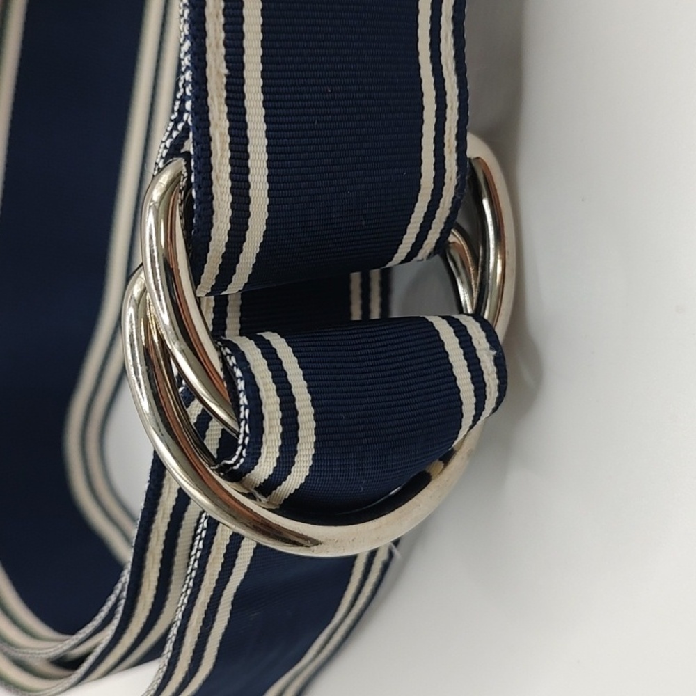 Peter Beaton Blue and White Striped Belt Beach Ribbon Vibe - Picture 3 of 11